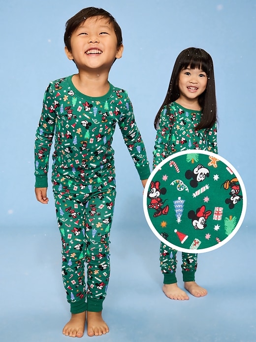 Image number 1 showing, Old Navy x Disney Unisex Graphic Snug-Fit Pajama Set for Toddler & Baby