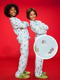 Image number 1 showing, Old Navy x Star Wars Gender-Neutral Button-Front Graphic Pajama Set for Kids