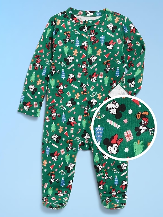 Image number 1 showing, Old Navy x Disney 2-Way-Zip Sleep & Play Footed One-Piece for Baby