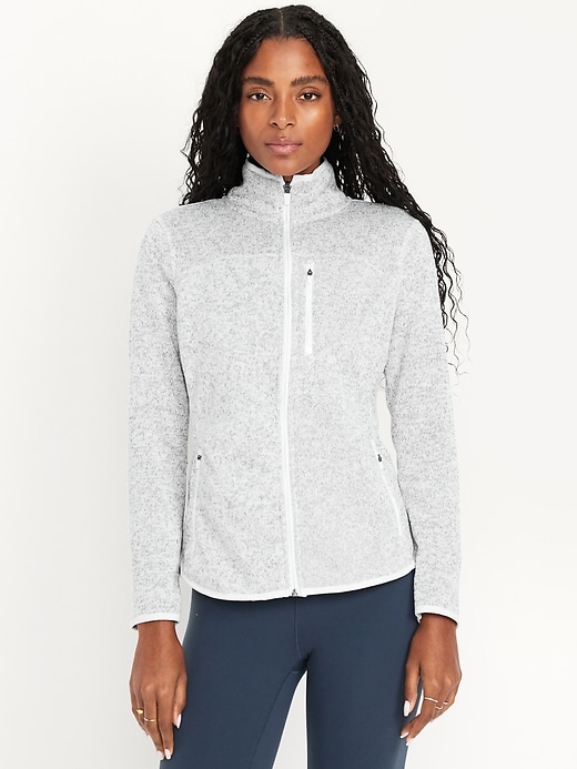 Image number 1 showing, Performance Sweater-Fleece Full-Zip Jacket