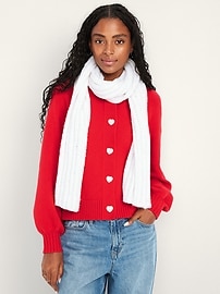 Image number 1 showing, Chunky Cable Knit Scarf