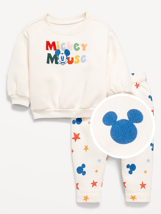 Image number 1 showing, Disney© Crew-Neck Sweatshirt and Sweatpants Set for Baby