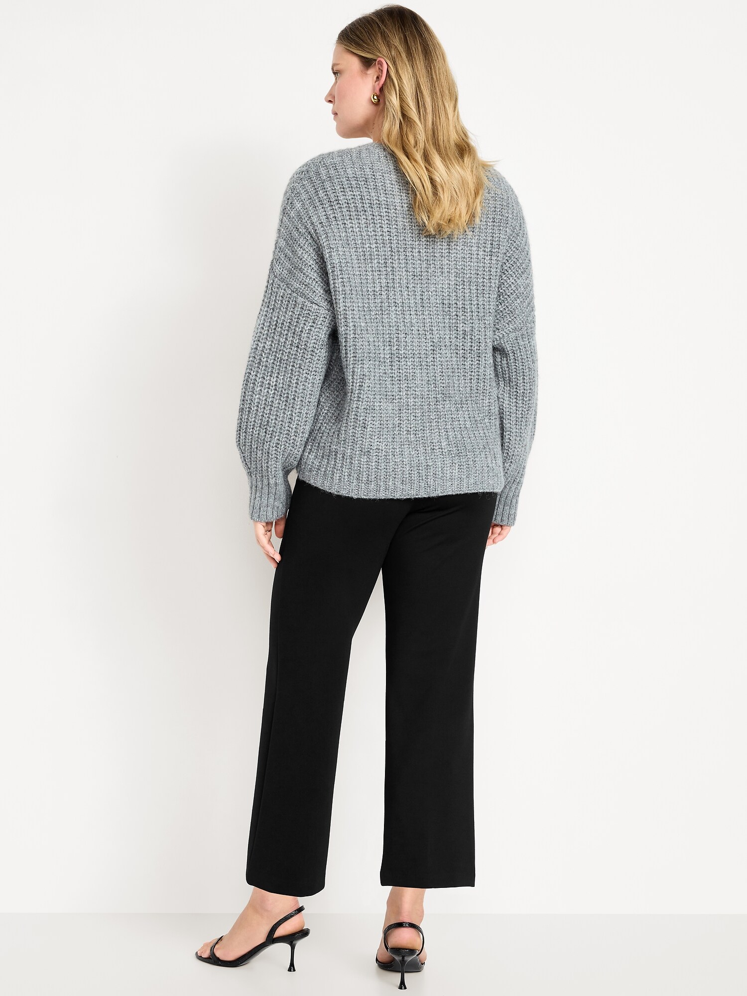 Женские брюки Old Navy Maternity Full-Panel Stevie Straight, цвет: Чёрный — фото 3
