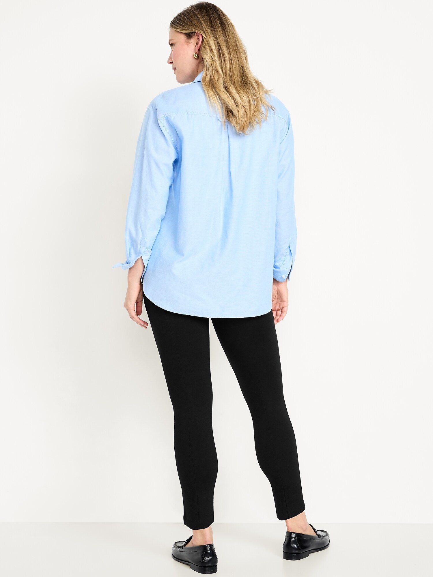 Женские брюки Old Navy Maternity Full-Panel Stevie Skinny, цвет: Чёрный — фото 3