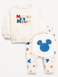 Disney© Crew-Neck Sweatshirt and Sweatpants Set for Baby