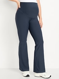 Image number 1 showing, Maternity Full-Panel PowerSoft Flare Leggings