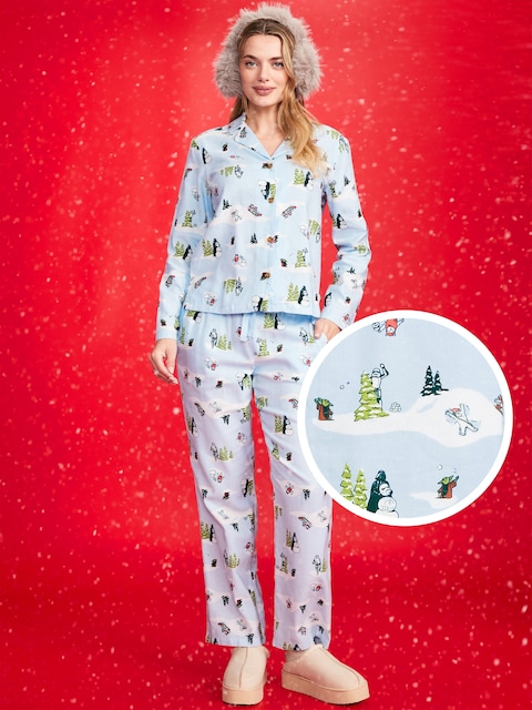 Old Navy x Star Wars Printed Flannel Pajama Set for Women - Star Wars Scene (Match The Fam!)