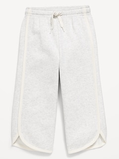 Dolphin-Hem Cropped Sweatpants for Toddler Girls