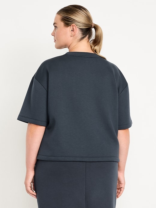 Image number 8 showing, Bounce Fleece Relaxed Short-Sleeve Top