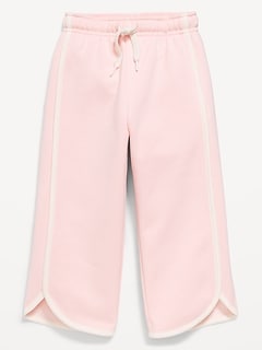 Dolphin-Hem Cropped Sweatpants for Toddler Girls
