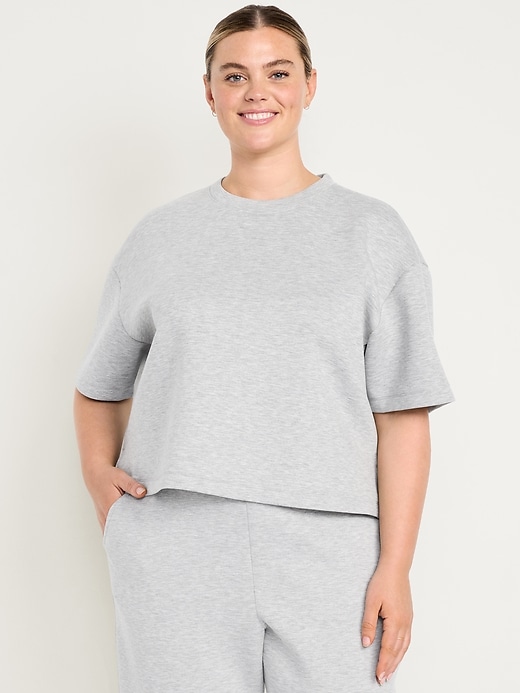 Image number 7 showing, Bounce Fleece Relaxed Short-Sleeve Top