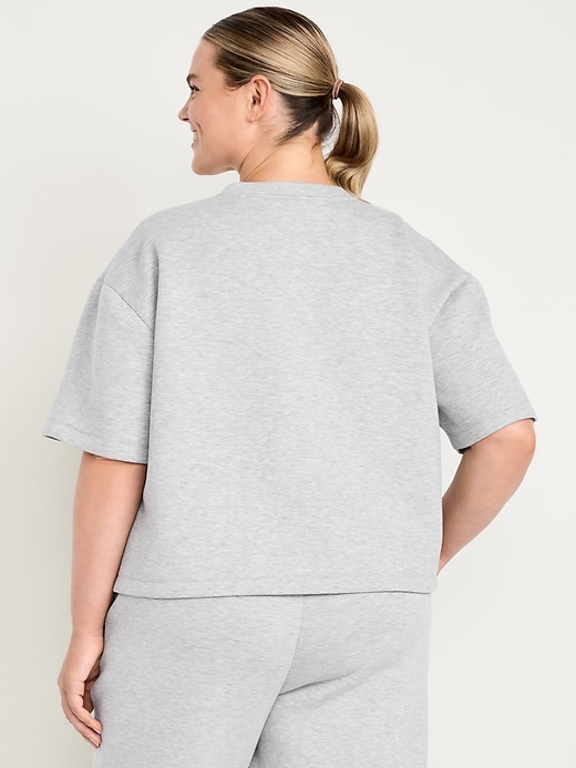 Image number 8 showing, Bounce Fleece Relaxed Short-Sleeve Top