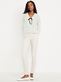 High-Waisted Pixie Skinny Ankle Pants