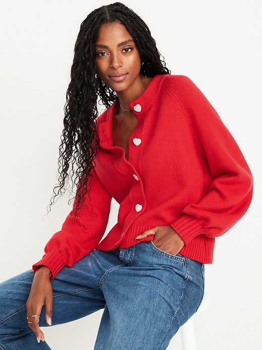 Image number 3 showing, SoSoft Crew-Neck Cardigan Sweater