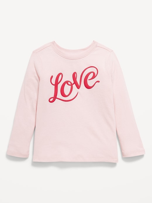 Image number 1 showing, Long-Sleeve Graphic T-Shirt for Toddler Girls