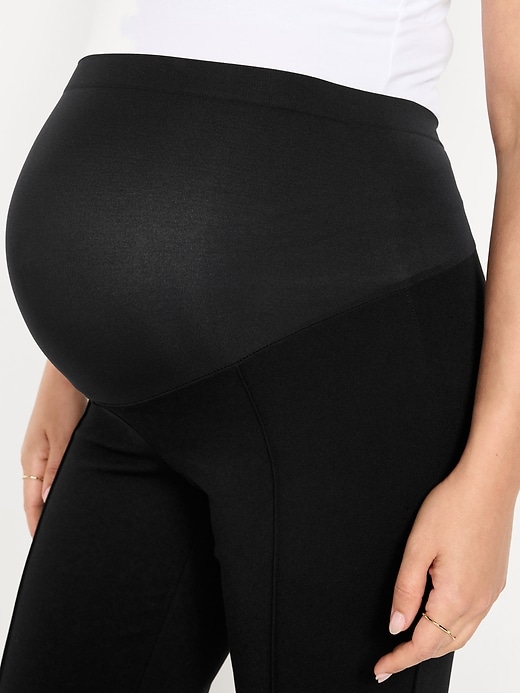 Image number 5 showing, Maternity Full-Panel Stevie Straight Pants