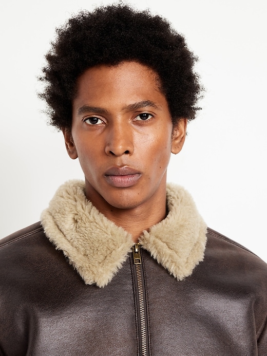 Image number 6 showing, Shearling Aviator Jacket