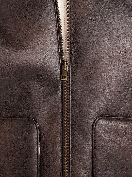 Image number 5 showing, Shearling Aviator Jacket