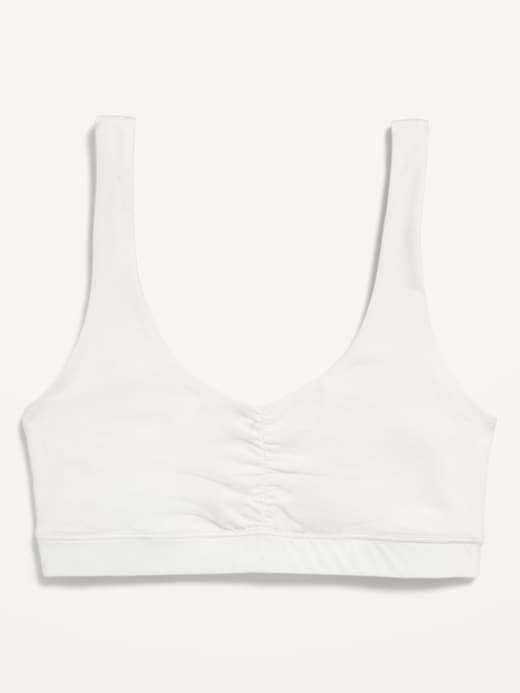 Image number 1 showing, Ruched Cotton Bralette