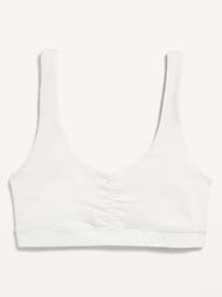 Image number 1 showing, Ruched Cotton Bralette