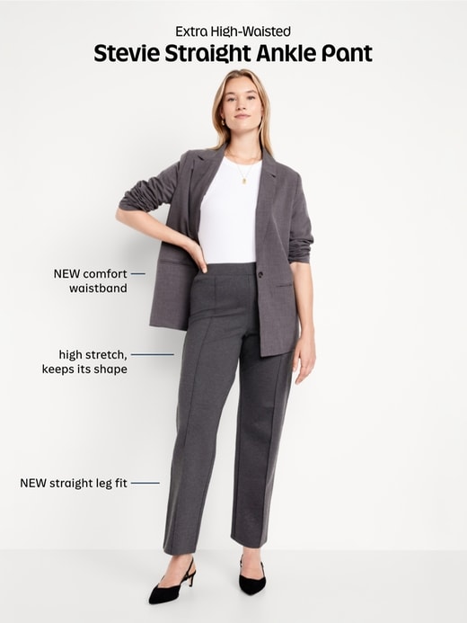 Image number 6 showing, Extra High-Waisted Stevie Straight Pants