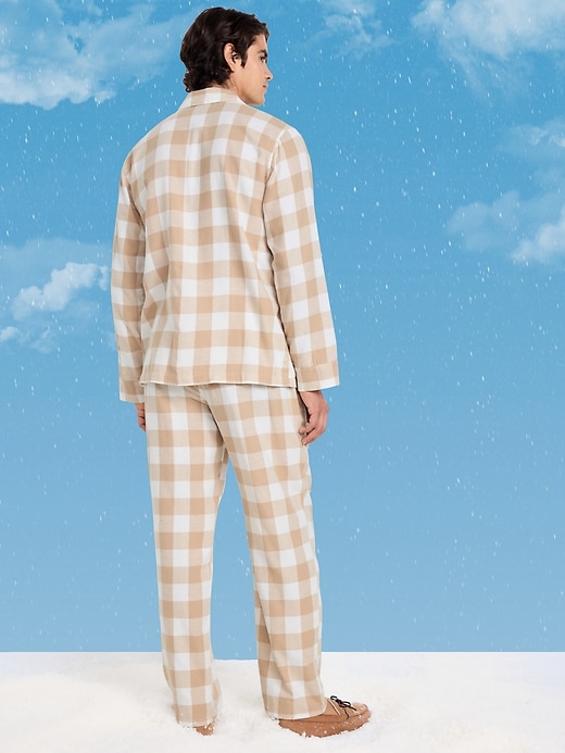 Image number 2 showing, Plaid Flannel Pajama Set for Men