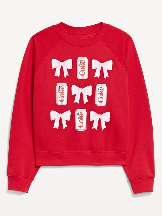 Image number 1 showing, Diet Coke® Oversized Raglan Sweatshirt