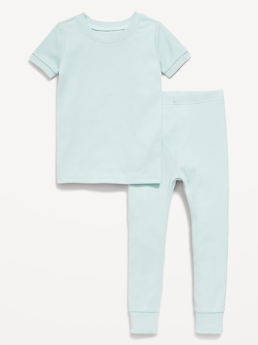Image number 1 showing, Snug-Fit Ribbed Pajama Set for Toddler & Baby
