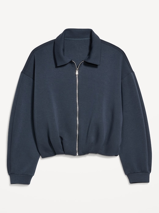 Image number 5 showing, Bounce Fleece Oversized Bomber Jacket