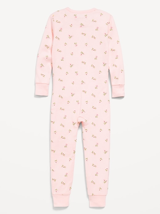 Image number 2 showing, Unisex Snug-Fit 2-Way-Zip Printed Pajama One-Piece for Toddler & Baby