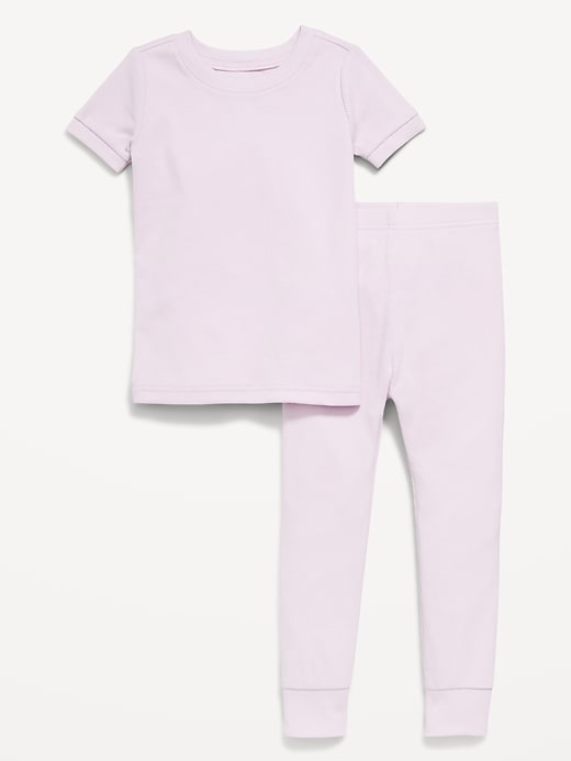 Image number 1 showing, Snug-Fit Ribbed Pajama Set for Toddler & Baby