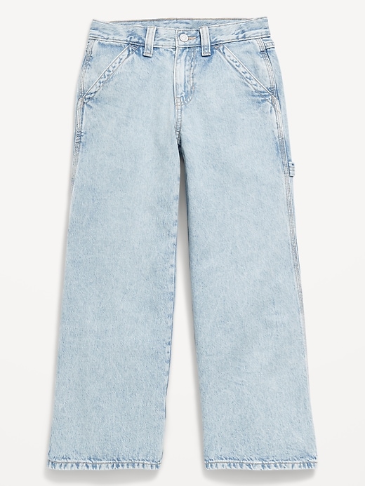 Super Baggy Wide-Leg Carpenter Jeans for Girls