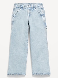 Image number 4 showing, Super Baggy Wide-Leg Carpenter Jeans for Girls