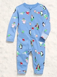 Image number 1 showing, 2-Way-Zip Sleep & Play Footed One-Piece for Baby