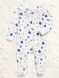 Image number 1 showing, 2-Way-Zip Sleep & Play Footed One-Piece for Baby