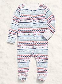 Image number 1 showing, 2-Way-Zip Sleep & Play Footed One-Piece for Baby