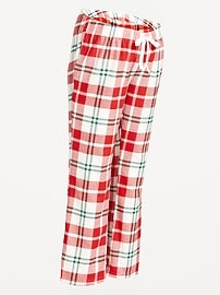 Image number 2 showing, Maternity Plaid Flannel Pajama Pants