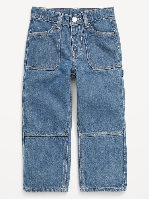 Image number 1 showing, Baggy Carpenter Utility Jeans for Toddler Boys