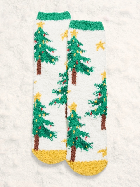 Cozy Crew Socks for Women - Christmas Tree