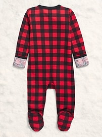 Image number 2 showing, 2-Way-Zip Sleep & Play Footed One-Piece for Baby