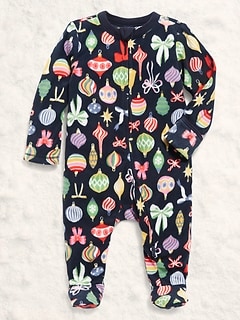 Microfleece 2-Way-Zip Sleep & Play Footed One-Piece for Baby