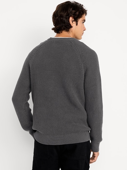 Image number 2 showing, Crew-Neck Shaker-Stitch Sweater