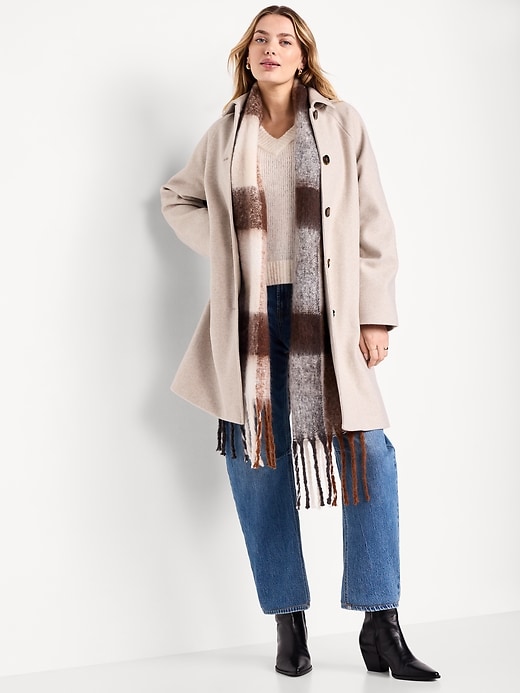 Image number 3 showing, Relaxed Button-Front Mac Coat