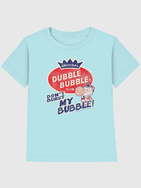 Dubble Bubble Burst Bubble Graphic T-Shirt for Kids - Blue