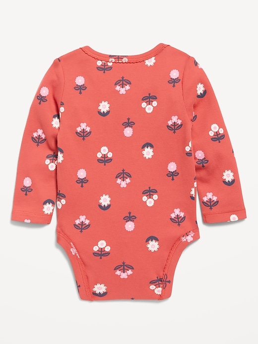 Printed Long-Sleeve Bodysuit for Baby