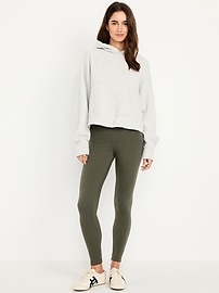 Image number 1 showing, High-Waisted Fleece-Lined Leggings 3-Pack