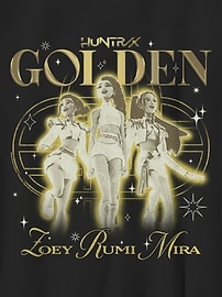 Image number 2 showing, K-Pop Demon Hunters Huntrix Golden Trio Graphic T-Shirt for Kids