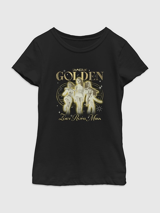 Image number 1 showing, K-Pop Demon Hunters Huntrix Golden Trio Graphic T-Shirt for Girls