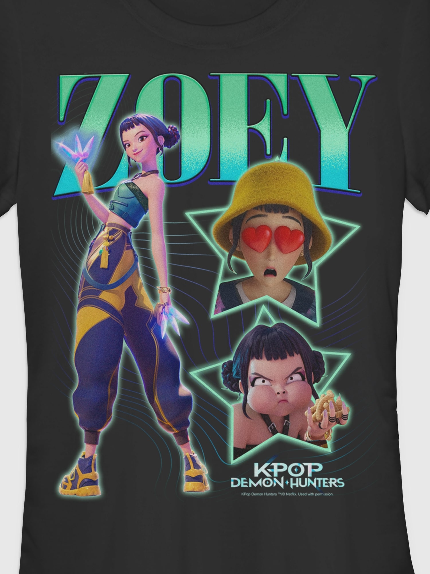 K-Pop Demon Hunters Y2K Zoey Graphic T-Shirt