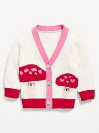Image number 1 showing, SoSoft Graphic Cardigan Sweater for Baby